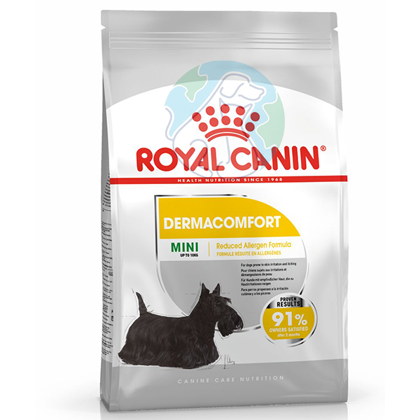 غذای خشک 3کیلویی  Mini dermaconfort Royal canin 
